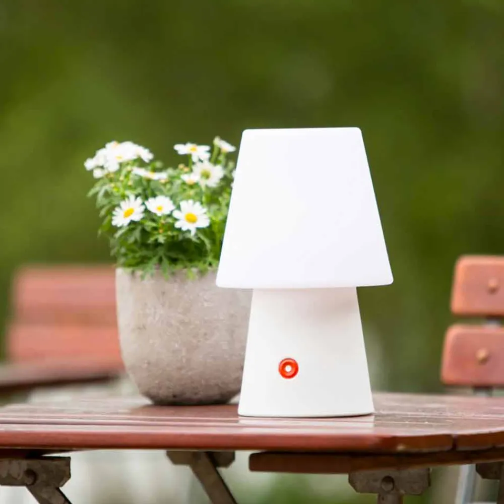 Viadurini Lighting Design Beleuchtung|Design Tischlampen-Wiederaufladbare LED-Lampe aus Polyethylen für drinnen oder draußen - Fungostar