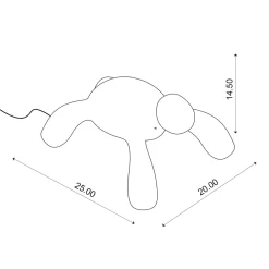 Viadurini Lighting Design Beleuchtung-Wiederaufladbare und per Touch dimmbare Außenlampe - Schildkröte