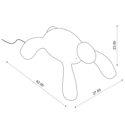 Viadurini Lighting Design Beleuchtung-Wiederaufladbare und per Touch dimmbare Außenlampe - Schildkröte