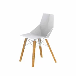 Vondom Design Stühle-Wohn- oder Küchenstühle aus Polypropylen und Holz - Faz Wood von