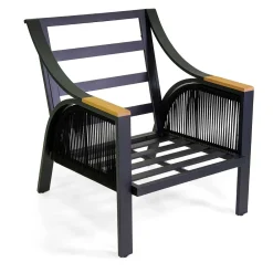 Viadurini in the Garden Garten Lounge Set-Wohnzimmer aus Aluminium mit Armlehnen aus brasilianischem Teakholz - Tagebuch