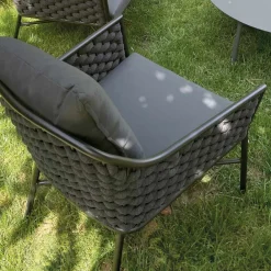 Viadurini in the Garden Garten Lounge Set-Wohnzimmer bestehend aus Sofa, Sesseln und 2 Couchtischen aus Aluminium - Yuma