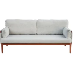 Viadurini in the Garden Garten Lounge Set-Wohnzimmer, bestehend aus 2 Sesseln, 1 Sofa und Couchtisch aus Aluminium - Symphony