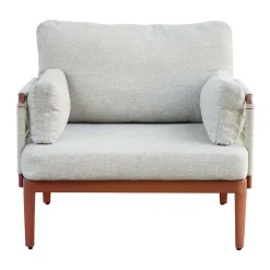 Viadurini in the Garden Garten Lounge Set-Wohnzimmer, bestehend aus 2 Sesseln, 1 Sofa und Couchtisch aus Aluminium - Symphony