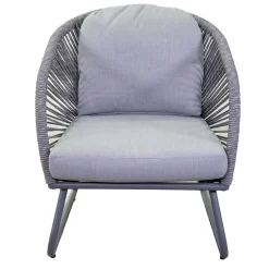 Viadurini in the Garden Garten Lounge Set-Wohnzimmer bestehend aus 2 Sesseln mit Couchtisch - Suitcase