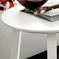 Viadurini Living Moderne Couchtische-Wohnzimmer Couchtisch mit runder lackierter MDF-Platte Made in Italy, Precious - Tobiko