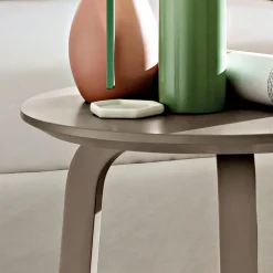 Viadurini Living Moderne Couchtische-Wohnzimmer Couchtisch mit runder lackierter MDF-Platte Made in Italy, Precious - Tobiko