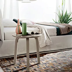 Viadurini Living Moderne Couchtische-Wohnzimmer Couchtisch mit runder lackierter MDF-Platte Made in Italy, Precious - Tobiko