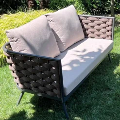 Viadurini in the Garden Garten Lounge Set-Wohnzimmer im Freien mit Sofa, Sessel und rechteckigem Couchtisch - Dandelium