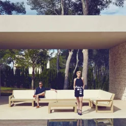 Vondom Garten Lounge Set-Wohnzimmer im Freien von Frame aus Polyethylen in modernem Design