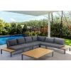 Viadurini in the Garden Garten Lounge Set-Wohnzimmer im Innen- und Außenbereich, bestehend aus 1 Ecksofa und 1 Couchtisch – Savoir