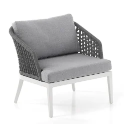 Viadurini in the Garden Garten Lounge Set-Wohnzimmer im Innen- und Außenbereich mit 2 Sesseln, 1 Sofa und 1 Couchtisch – Sortir