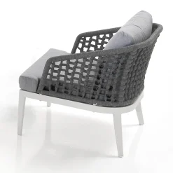 Viadurini in the Garden Garten Lounge Set-Wohnzimmer im Innen- und Außenbereich mit 2 Sesseln, 1 Sofa und 1 Couchtisch – Sortir