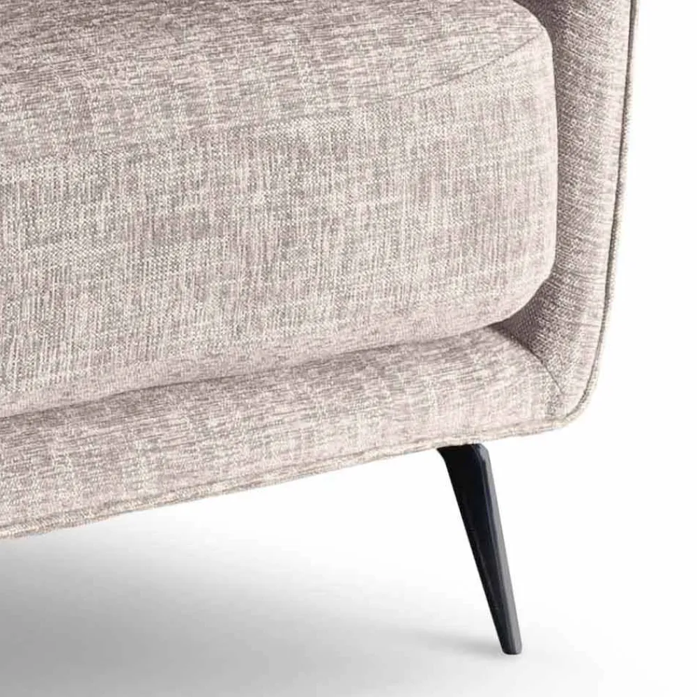 Viadurini Living Moderne Sessel-Wohnzimmer Sessel aus Stoff mit Metallfüßen Made in Italy - Cherry