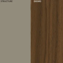 Viadurini Living Sideboards-Wohnzimmer Sideboard aus lackiertem Mdf 3 Türen mit Siebdruck Intarsien - Saronno