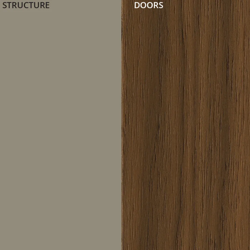 Viadurini Living Sideboards-Wohnzimmer Sideboard aus lackiertem Mdf 3 Türen mit Siebdruck Intarsien - Saronno