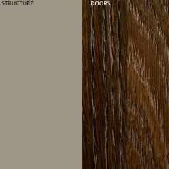 Viadurini Living Sideboards-Wohnzimmer Sideboard aus lackiertem Mdf 3 Türen mit Siebdruck Intarsien - Saronno