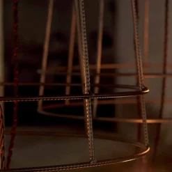 Viadurini Lighting Designer Stehlampen-Wohnzimmer Stehlampe 3 Lichter in Weiß oder Naturmetall Minimal Style - Styling