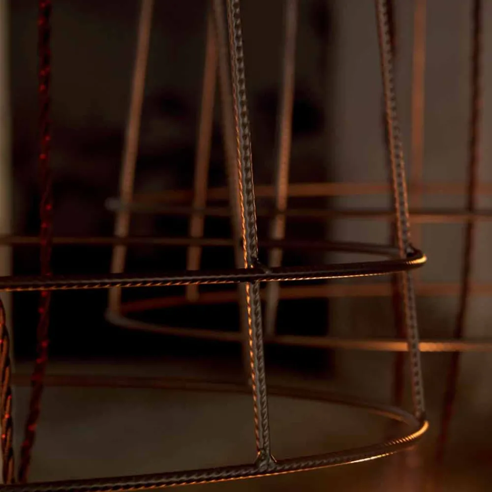 Viadurini Lighting Designer Stehlampen-Wohnzimmer Stehlampe 3 Lichter in Weiß oder Naturmetall Minimal Style - Styling