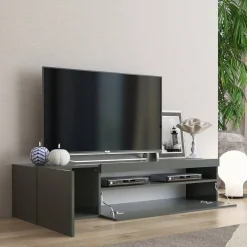Viadurini Living Tv-Möbel-Wohnzimmer TV-Ständer aus Holz im italienischen Design mit offenem Fach - Suzana