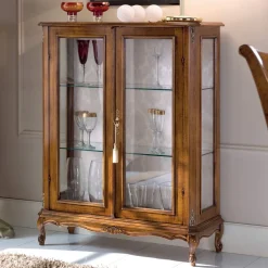 Viadurini Classic Anrichte-Wohnzimmer Vitrine aus Bassano Walnussholz Made in Italy - Ronald
