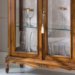 Viadurini Classic Anrichte-Wohnzimmer Vitrine aus Bassano Walnussholz Made in Italy - Ronald