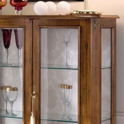 Viadurini Classic Anrichte-Wohnzimmer Vitrine aus Bassano Walnussholz Made in Italy - Ronald