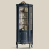 Viadurini Classic Vitrinen-Wohnzimmer Vitrine aus Holz mit 1 Luxustür Made in Italy - Leonor