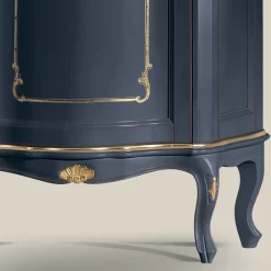 Viadurini Classic Vitrinen-Wohnzimmer Vitrine aus Holz mit 1 Luxustür Made in Italy - Leonor