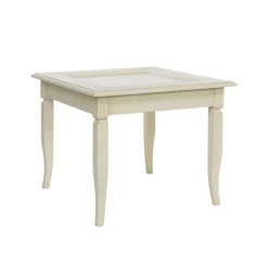 Viadurini Classic Klassische Couchtische-Wohnzimmer-Couchtisch mit glasgepolsterter Pinnwand, hergestellt in Italien – Demetra