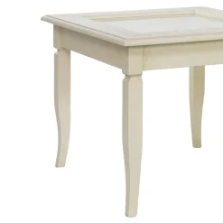 Viadurini Classic Klassische Couchtische-Wohnzimmer-Couchtisch mit glasgepolsterter Pinnwand, hergestellt in Italien – Demetra