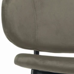 Viadurini Living Küchenhocker-Wohnzimmerhocker aus Stahl und Samt, hergestellt in Italien – Rimini