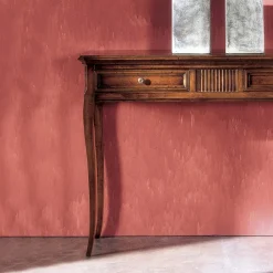 Viadurini Classic Konsolentisch Flur-Wohnzimmerkonsole mit 2 Schubladen aus Bassano-Holz, Frankreich, hergestellt in Italien – Bumba