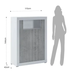 Viadurini Living Anrichte-Wohnzimmermöbel aus Holz mit Melaminbeschichtung - Samario