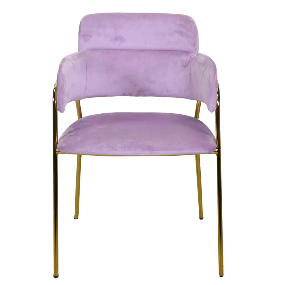 Viadurini Living Moderne Sessel-Wohnzimmersessel aus goldenem Metall und Samt - Flagge