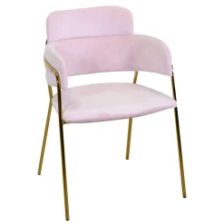 Viadurini Living Moderne Sessel-Wohnzimmersessel aus goldenem Metall und Samt - Flagge