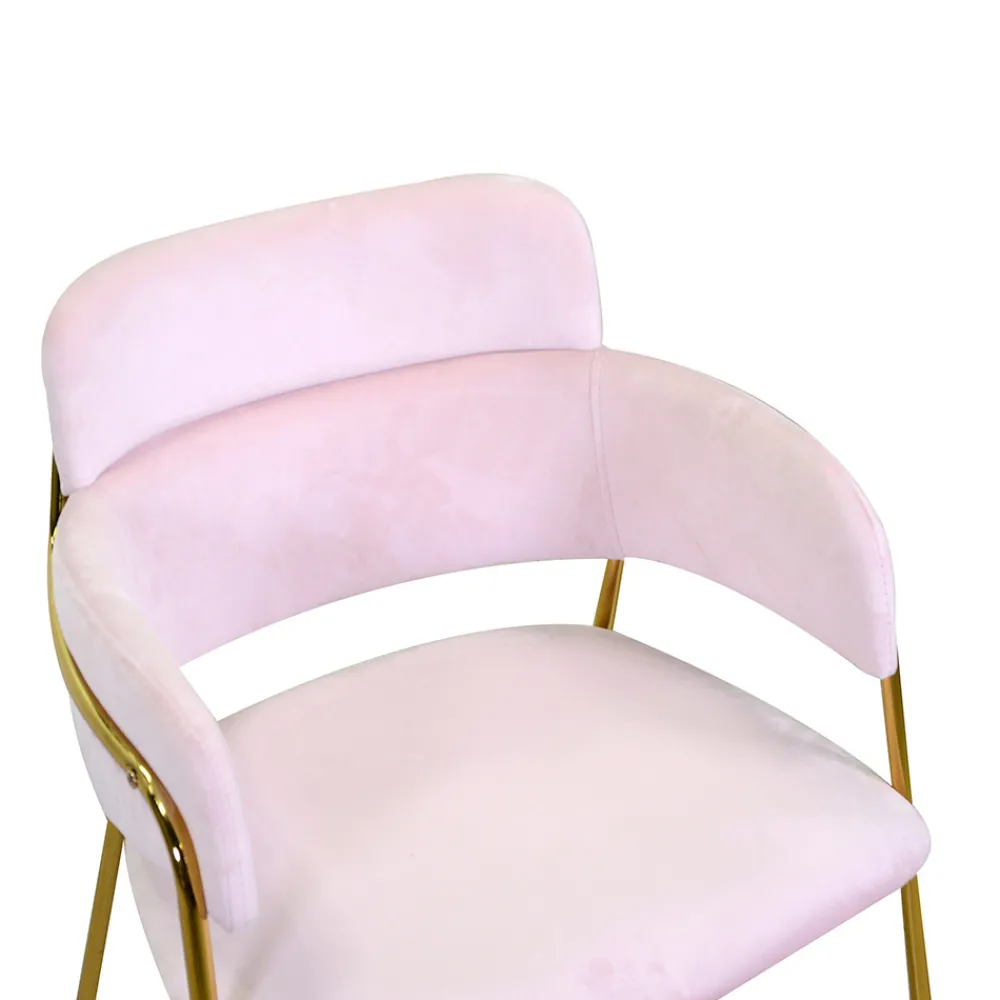 Viadurini Living Moderne Sessel-Wohnzimmersessel aus goldenem Metall und Samt - Flagge