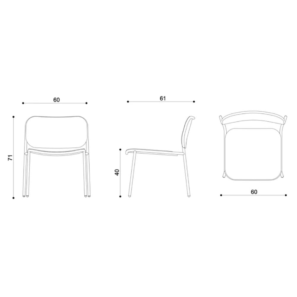 Viadurini Living Moderne Sessel-Wohnzimmersessel aus Holz und Metall Made in Italy 2 Stück - Saffia