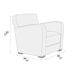 Viadurini Living Moderne Sessel-Wohnzimmersessel aus Holz, Leder und Metall Made in Italy - Burlesco
