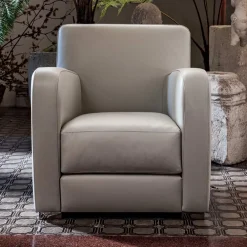 Viadurini Living Moderne Sessel-Wohnzimmersessel aus Holz, Polyurethanschaum und Metall Made in Italy - Burlesco