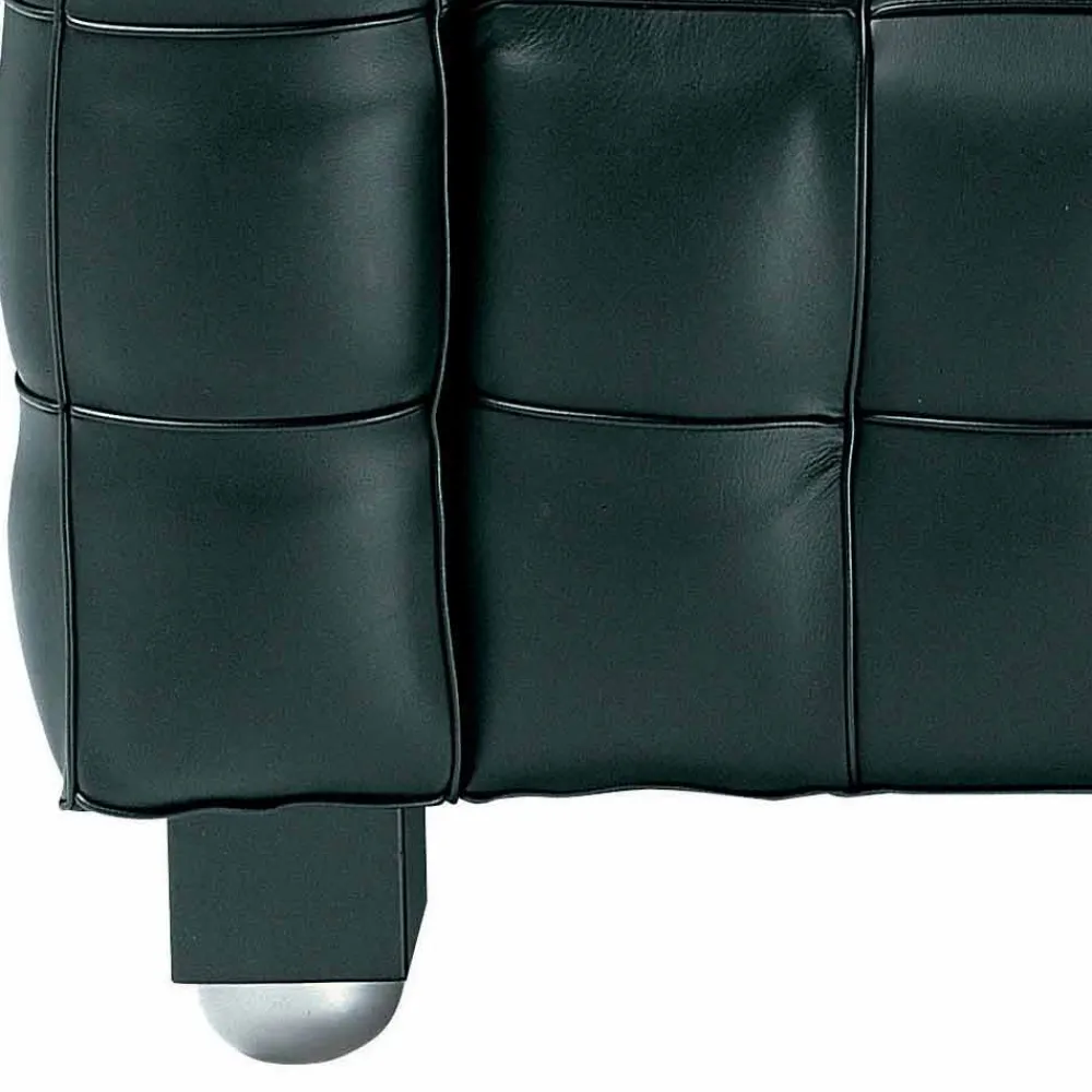 Viadurini Living Moderne Sessel-Wohnzimmersessel aus Leder in Steppoptik Made in Italy - Vesuv