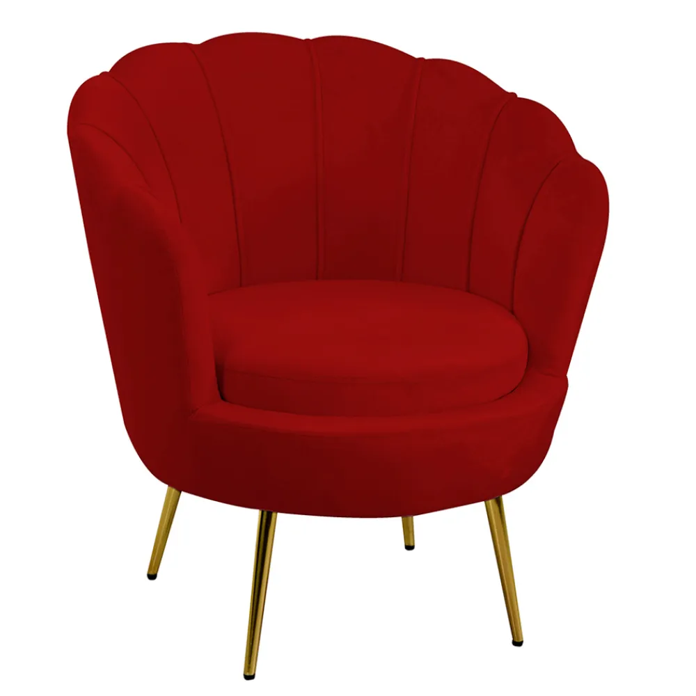 Viadurini Living Moderne Sessel-Wohnzimmersessel aus Metall und Samt - Kulisse