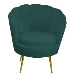 Viadurini Living Moderne Sessel-Wohnzimmersessel aus Metall und Samt - Kulisse