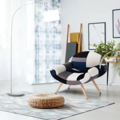 Viadurini Living Moderne Sessel-Wohnzimmersessel aus Patchwork-Stoff – Bromo