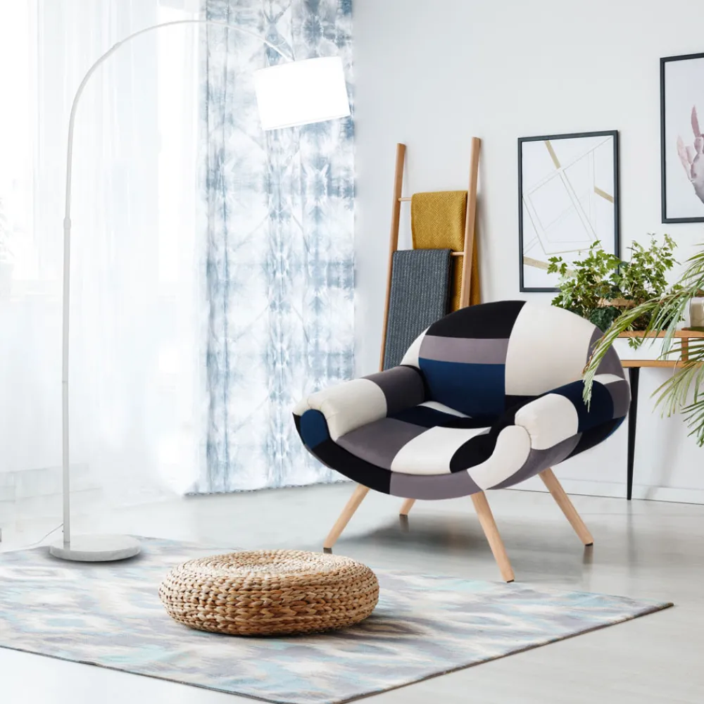 Viadurini Living Moderne Sessel-Wohnzimmersessel aus Patchwork-Stoff – Bromo