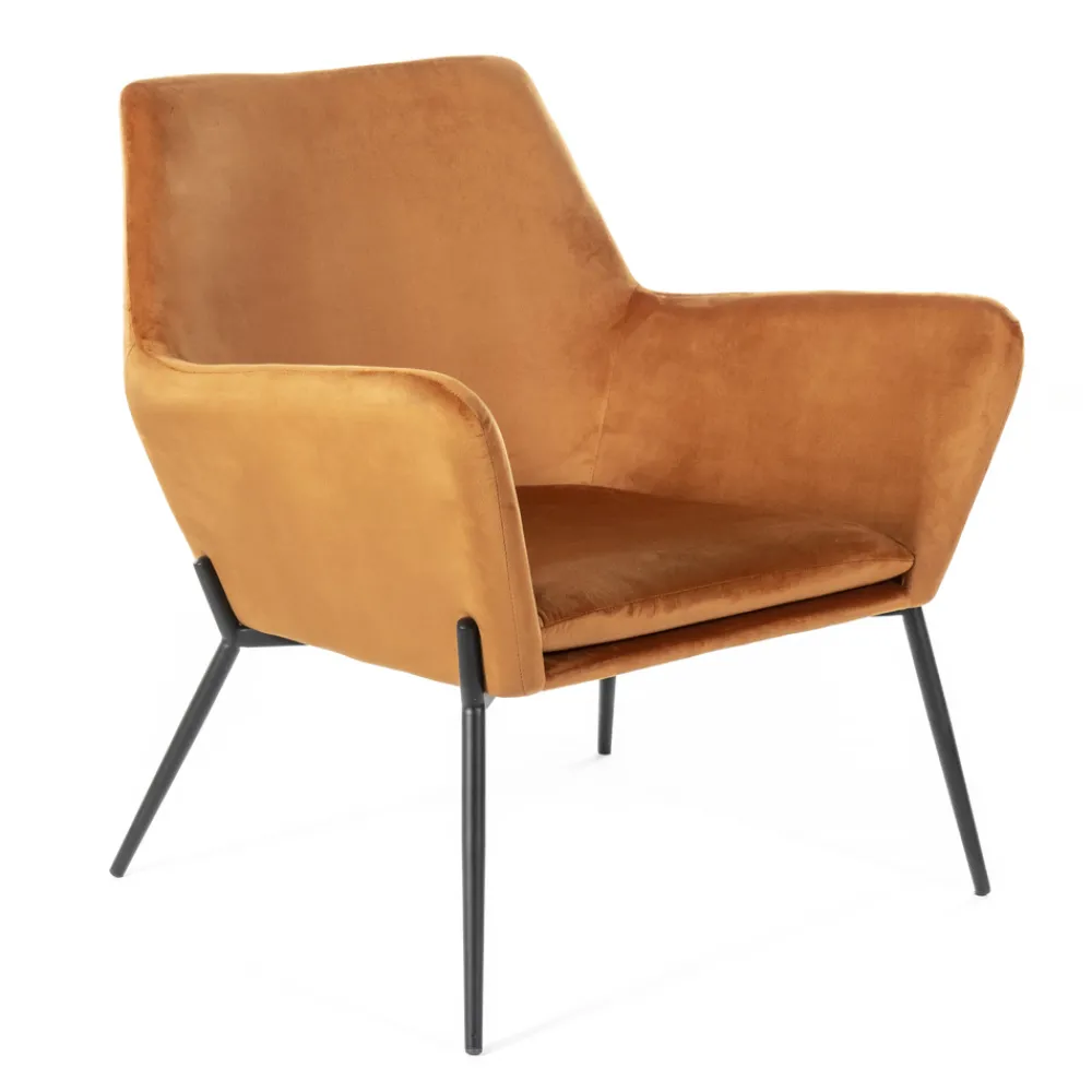 Viadurini Living Moderne Sessel-Wohnzimmersessel aus Samt in verschiedenen Farben und Metallgestell – Italien