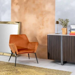 Viadurini Living Moderne Sessel-Wohnzimmersessel aus Samt in verschiedenen Farben und Metallgestell – Italien