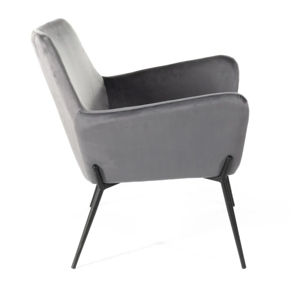 Viadurini Living Moderne Sessel-Wohnzimmersessel aus Samt in verschiedenen Farben und Metallgestell – Italien