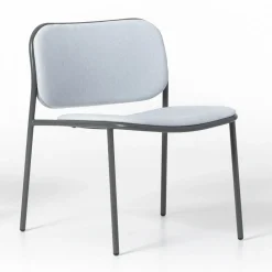 Viadurini Living Moderne Sessel-Wohnzimmersessel aus Stoff und Metall Made in Italy 2 Stück - Sangria