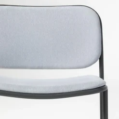 Viadurini Living Moderne Sessel-Wohnzimmersessel aus Stoff und Metall Made in Italy 2 Stück - Sangria